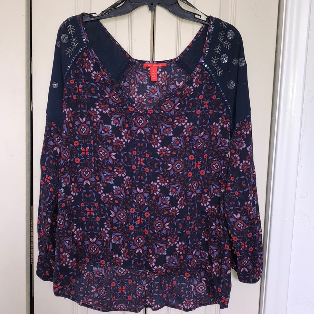 C&V Boho Long Sleeve Shirt